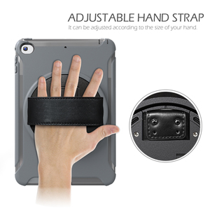 Per <span class=keywords><strong>mini</strong></span> <span class=keywords><strong>iPad</strong></span> <span class=keywords><strong>4</strong></span> e <span class=keywords><strong>iPad</strong></span> <span class=keywords><strong>mini</strong></span> 5 universale di plastica e tpu combo custodia con 360 ruota del supporto del basamento - Product Image 3