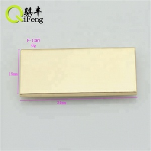 Carré plaque de métal pour sacs blanc logo <span class=keywords><strong>tag</strong></span> avec laser logo - Product Image 5