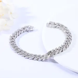 2022 пользовательские 925 стерлингового серебра цепь панцирного плетения браслет для мужчин, подарок, ювелирное изделие