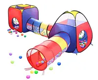 Set Outdoor Playground House mit Tunnel Ball Pit Big Pop Up Kids Play Tent