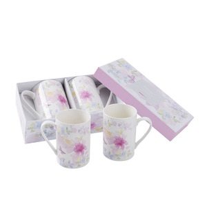 Venta al por mayor china tazas primavera Fresco estilo de embalaje de regalo Taza de <span class=keywords><strong>cerámica</strong></span> con asa - Product Image 1