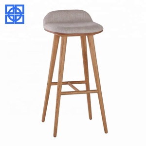 <span class=keywords><strong>Tabouret</strong></span> <span class=keywords><strong>de</strong></span> <span class=keywords><strong>bar</strong></span> moderne rembourré en tissu avec pieds en bois massif, chaise sans dossier <span class=keywords><strong>de</strong></span> hauteur comptoir pour restaurant et mobilier <span class=keywords><strong>de</strong></span> <span class=keywords><strong>bar</strong></span> - Product Image 2