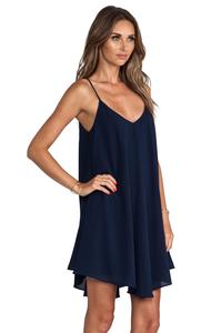 Donna di Estate del V-collo Allentato Pannello Esterno Chiffon Sexy <span class=keywords><strong>Mini</strong></span> Vestito Indietro Croce - Product Image 3