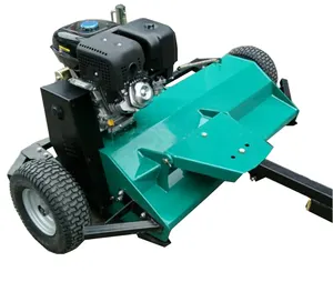 Hot sale ZYFT-150 1.5m AT 150 tow behind atv flail mower with 15hp petrol engine for ATV, car or tractor robot harvester