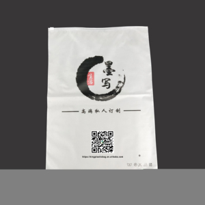 Personalizado gran bolsa con cierre de cremallera con logotipo con cremallera con cierre hermético código QR bolsas de impresión - Product Image 1