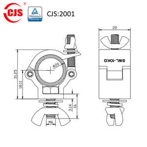 CJS TUV Khả Năng Chịu Tải Ngoài Trời Giàn Giáo Giàn Giáo Kẹp Nhôm <span class=keywords><strong>Coupler</strong></span> - Product Image 3