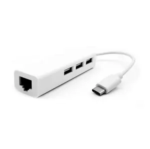 Cáp Kết Hợp Type-C Sang USB 3.1 Hub Mạng Lan Lan 100M Thẻ Mạng Ổ Đĩa Miễn Phí Usb C Hub Bộ Điều Hợp Ethernet