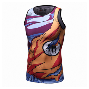 <span class=keywords><strong>Dragon</strong></span> <span class=keywords><strong>Ball</strong></span> <span class=keywords><strong>Z</strong></span> hijo Goku vegeta fitness trajes tops mens running sin mangas impresión camiseta - Product Image 2