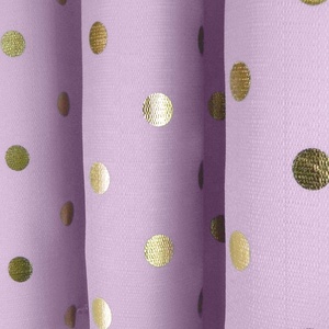 De alta calidad de punto Diseño impresión floral apagón tela de la cortina de café punto de la onda habitación cortina - Product Image 4