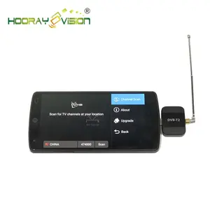 DVB-T2 Dongle Penerima Siaran HD Digital TV Tuner untuk Ponsel Android dan Pad untuk Menonton FTA TV Tuner