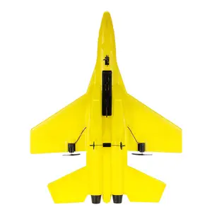 Pesawat Layang Remot Kontrol, RC FX-820 Sayap Tetap 2.4G Model Pesawat Kendali Jarak Jauh Busa EPP RC Glider untuk Hadiah Mainan Dalam Ruangan Mikro SU-35