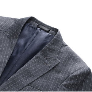 <span class=keywords><strong>Costume</strong></span> d'affaires formel pour <span class=keywords><strong>homme</strong></span> <span class=keywords><strong>à</strong></span> trois pièces <span class=keywords><strong>à</strong></span> rayures verticales - Product Image 5