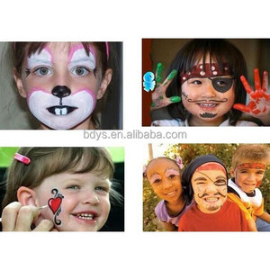 Assortiment de 6 visage kit de peinture pour le corps pour les enfants avec brosse éponge paillettes pochoirs de peinture visage cosplay peinture enfants art ensemble - Product Image 3