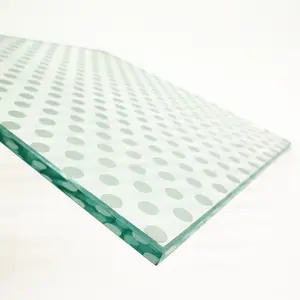 10mm Pattern Tempered Building Ceramic Frit Glass Price