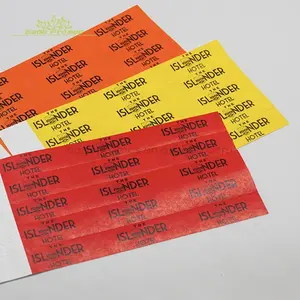 Hot sale Low Moq Waterproof Gliding Tyvek Printable Paper Tickets wristbands ID Bracelets with customized For Events