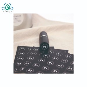 Cosméticos mate acabado adhesivo parcial limpieza <span class=keywords><strong>PET</strong></span> pegatinas astilla lámina maquillaje lápiz labial pegatinas privadas etique - Product Image 2