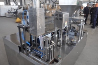 Machine de remplissage et de scellage semi-automatique de cartons à toit en pignon, électrique, haute précision, pour boissons et produits chimiques