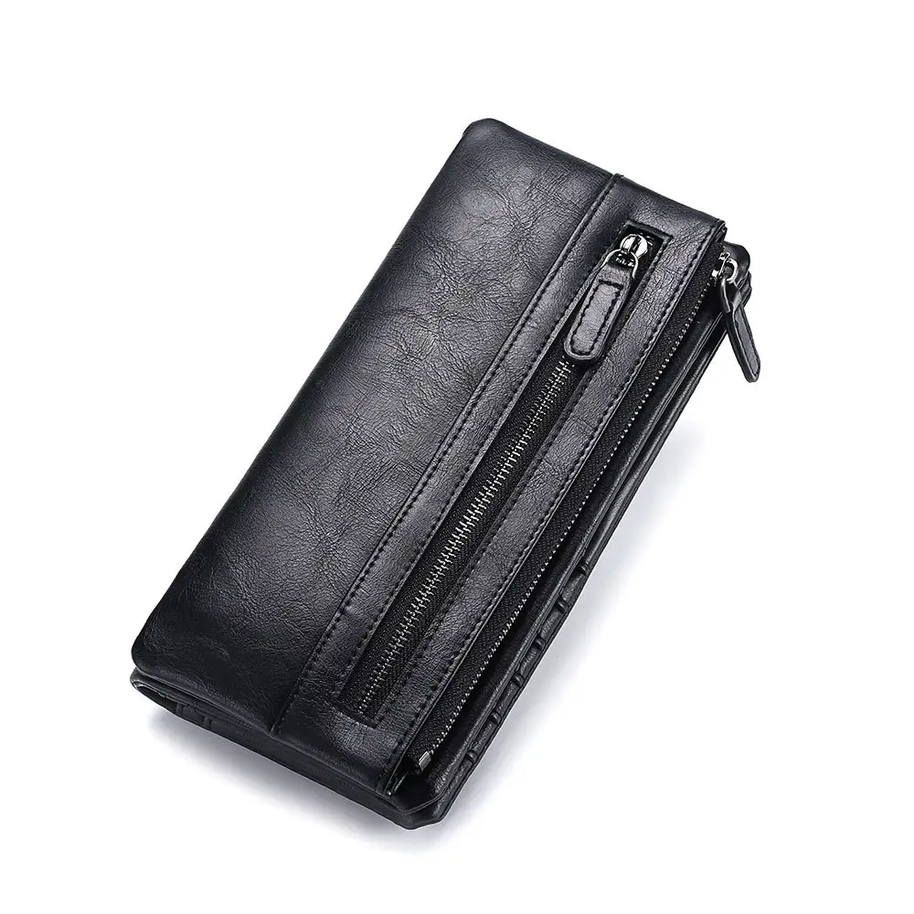 YS-W003 Spot großhandel mode stil pu leder schöne geldbörsen und handtaschen taschen frauen 3 falten hand lange brieftasche für männer