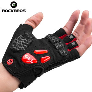 Gants de vélo ROCKBROS mi-doigts pour hommes et femmes, avec coussinets en gel antidérapants, pour course, moto, sport, vélo de route, gants de vélo personnalisés - Product Image 3