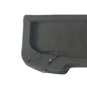 Nouvelle couverture de cargaison noire pour <span class=keywords><strong>Fiesta</strong></span> 2006-2017 étagère de colis de charge de lit de coffre avec des pièces d'auto de sangle de fixation - Product Image 4