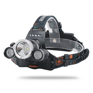 BORUiT RJ-3000 <span class=keywords><strong>faro</strong></span> alta potencia 3 unids LED faros 4 modo caza la cabeza <span class=keywords><strong>al</strong></span> aire libre de la lámpara de iluminación - Product Image 1