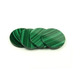 Monete Rotonde di <span class=keywords><strong>Malachite</strong></span> Naturale, Pietra Preziosa di <span class=keywords><strong>Malachite</strong></span> Verde, Prezzo della <span class=keywords><strong>Malachite</strong></span> - Product Image 2