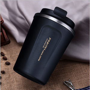 acero inoxidable de viaje taza de café con tapa de agua del coche de <span class=keywords><strong>la</strong></span> botella de vacío de frascos Thermo taza para regalo - Product Image 2