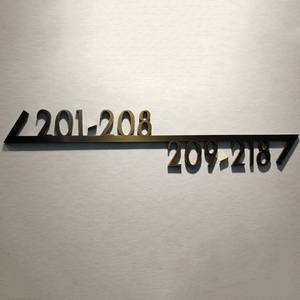 Numéro de salle 3D en métal, panneau de numéro de <span class=keywords><strong>porte</strong></span> d'hôtel, de maison, nouveau Design - Product Image 3