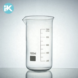 Huke borosilicate Personnalisé 3.3 forme haute laboratoire 1000 ml bécher utilise en laboratoire - Product Image 1
