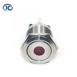 JC22A-PY-DR12V-S serie cerradura interruptor de botón de empuje interruptor micro led 22mm 12 V