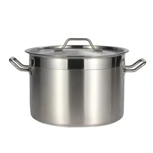 Stainless Stock Pot Style 05 Restaurant Kitchen Stainless Steel Compound Bottom Cooking Stock Pots