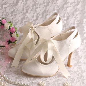 <span class=keywords><strong>Venus</strong></span> atraer blanco de encaje zapatos de tacón alto - Product Image 3