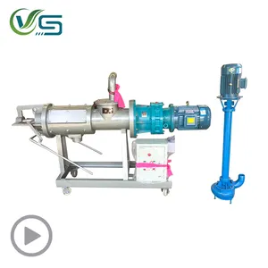 Low price poultry manure dewatering machine/chicken manure dryer/cow dung solid-liquid separator