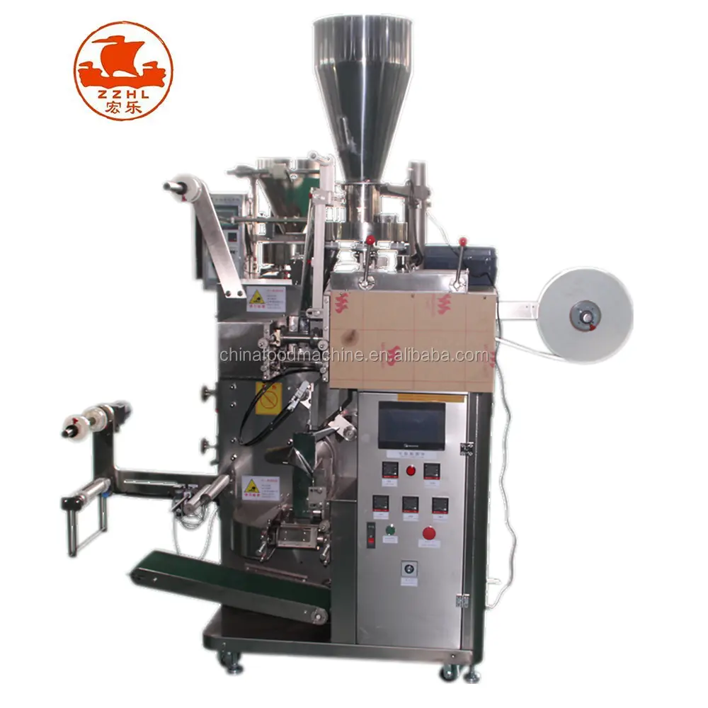 Otomatik çay poşeti paketleme makinesi için küçük iş kare çay poşeti doldurma kapaklama makinesi satılık