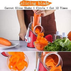 <strong>Rotary</strong> Handheld Vegetable Slicer <strong>Cheese</strong> <strong>Grater</strong> with Suction Cup Feet - Product Image 2
