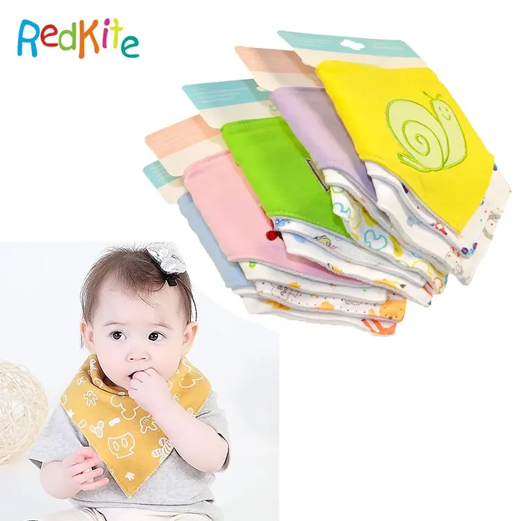 Bavoirs en coton biologique pour bébé, bavettes pour bébés, bavettes pour gouttes et dentition