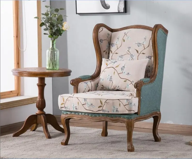 Обеденный стол в американском стиле с деревянной спинкой, Набор стульев, мебель для дома