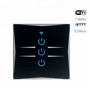 EU/UK 1/2/3 gang touch glasscheibe Ledl smart licht schalter smart-wand schalter - Product Image 2