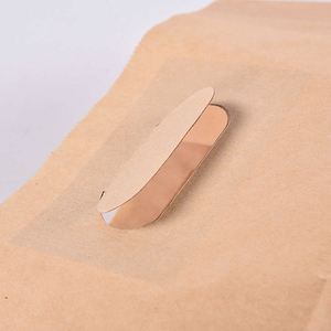 Encargo Plain Brown Tote. Tote tela de papel de alimentos bolsa de embalaje de pan Kraft con mango corte - Product Image 6
