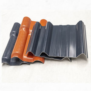 Huazhijie perumahan dan industri plastik PVC bahan ASA lembar ubin atap tanggal merah bata merah - Product Image 2