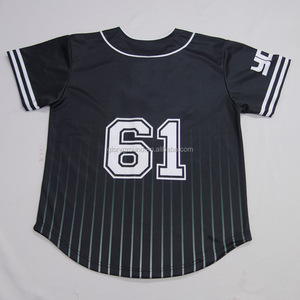 Custom label American flag stripe baseball jersey - Product Image 6