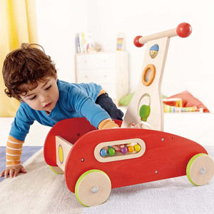 Hape marque Nouveau modèle poussant le walker drôle <span class=keywords><strong>trotteur</strong></span> en <span class=keywords><strong>bois</strong></span> - Product Image 2