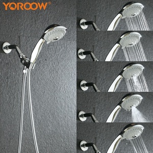 High-Pressure 5-Setting Rainfall <strong>Shower</strong> <strong>Hand</strong> and Handheld <strong>Shower</strong> Combo 5 Functions Chrome ABS Handheld <strong>Shower</strong> with Filter - Product Image 3