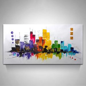 Cuadro Pintura Abstracto Sobre Lienzo Pintado a <span class=keywords><strong>Mano</strong></span> <span class=keywords><strong>de</strong></span> Colorida Arte Moderna Decoración por Hogar S M Marco o Sin Marco - Product Image 4
