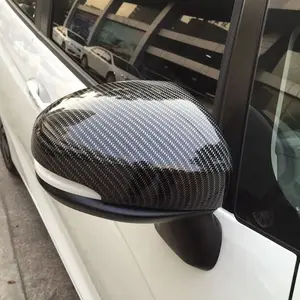 الديكور سيارة الرؤية الخلفية الجانبية غطاء مرآة الباب عصا تريم الإطار 2 قطعة لهوندا Fit Jazz 2014 2015 2016