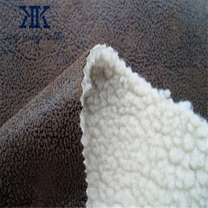 Tissu en daim nubuck poli, tissu en sherpa polaire collé / Tissu pour bottes plates en daim pour femmes / Tissu pour canapés inclinables en daim - Product Image 6