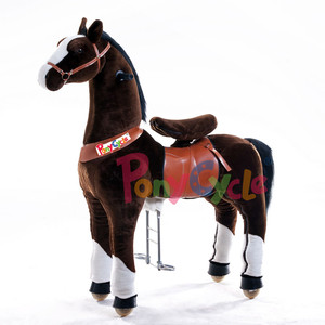 Taman Hiburan PonyCycle, Hewan Boneka Anak-Anak, Skuter Kuda Besar - Product Image 4