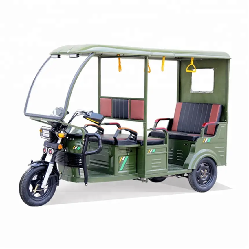 インドのホットセール6人乗り電気自動車人力車3輪乗客三輪車トゥクトゥクタクシー