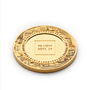 Personnalisé blanc pour la gravure en métal pièce d'or 24 K plaqué <span class=keywords><strong>bitcoin</strong></span> - Product Image 5