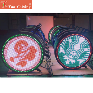 Bảng Hiệu Led Cửa Hàng Hai Mặt Chống Nước Ngoài Trời Màn Hình Logo Hình Tròn Led P4.8 Tự Làm - Product Image 5